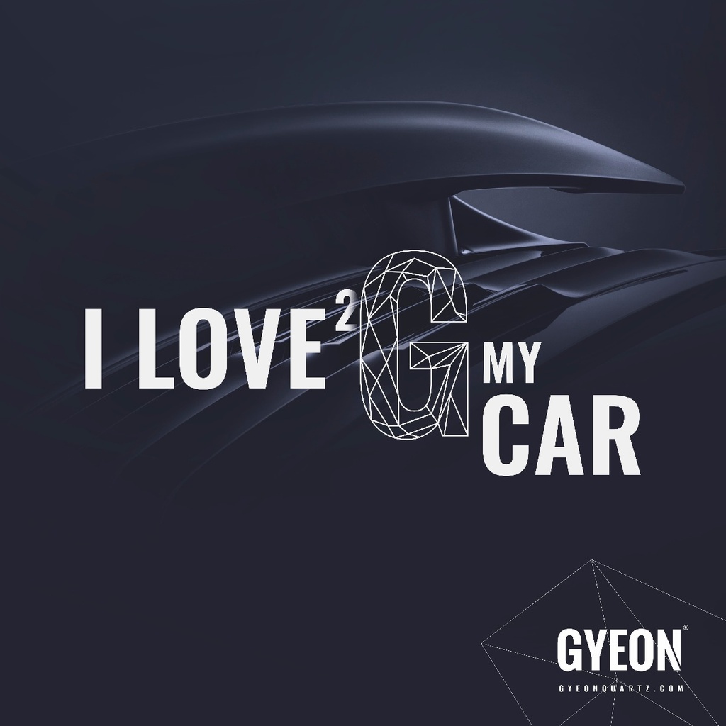 Banner / I love 2 G my car / right side logo - 100x100 cm