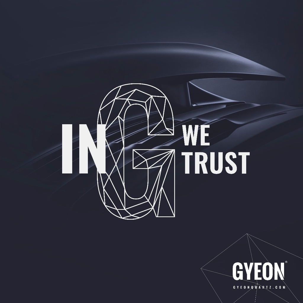 Banner / In G we trust / right side logo - 100x100 cm
