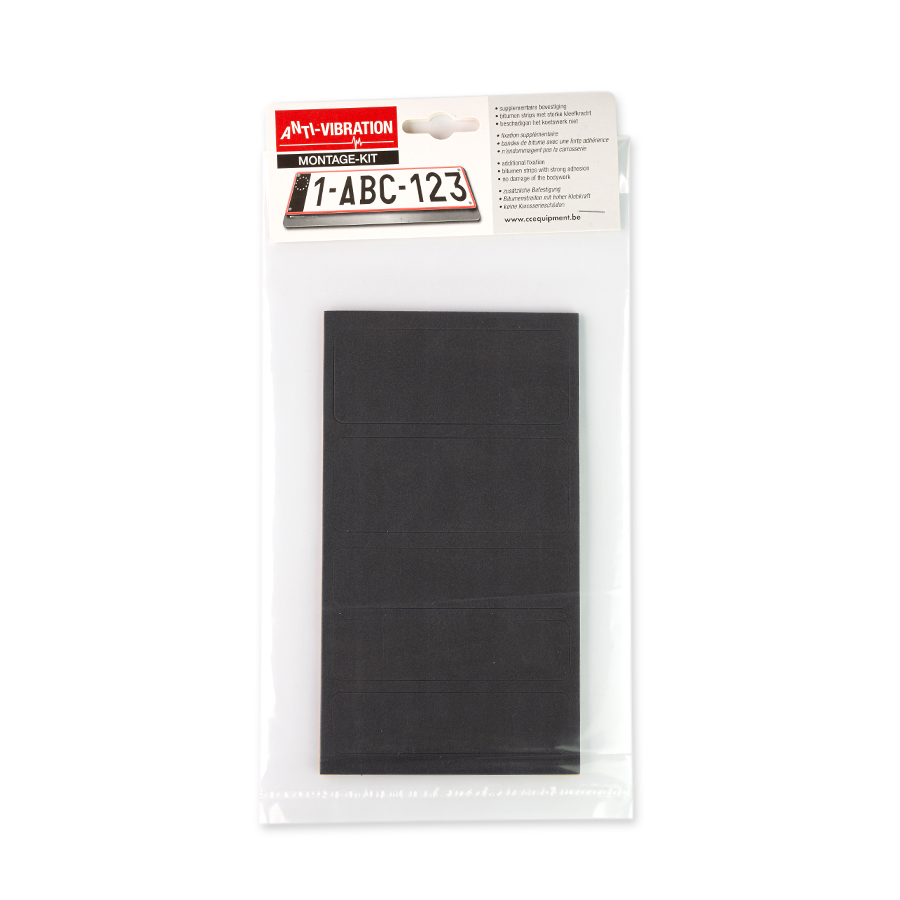 Numberplate frame anti vibration - kit
