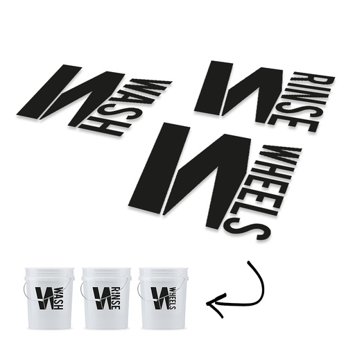 [GGWAXSTICK] Sticker Set for Grit Guard Wash Bucket