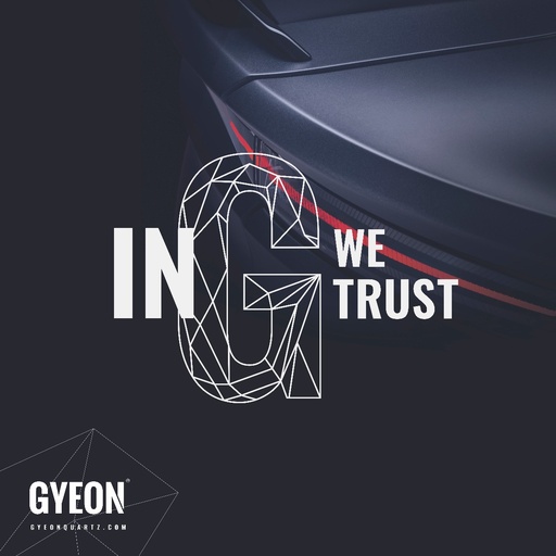 [GBIGWTLSL100x100] Banner / In G we trust / left side logo - 100x100 cm