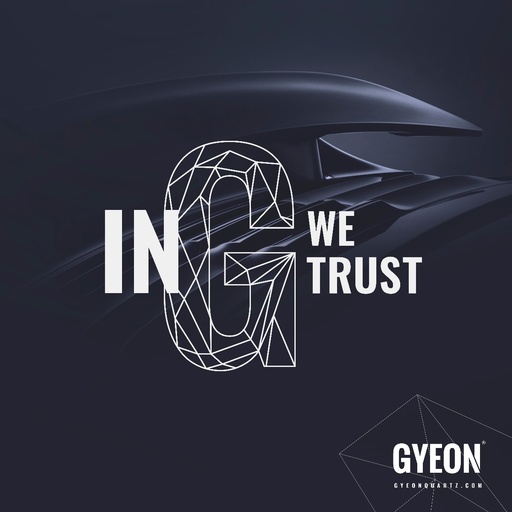 [GBIGWTRSL100x100] Banner / In G we trust / right side logo - 100x100 cm