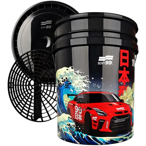 [SOFT99-BUCKET] Detailing Bucket met Grit Guard & Lid